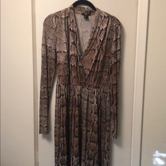 Snake print dress h&m Clearance